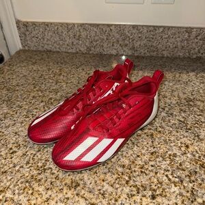 Adidas Red and White cleats